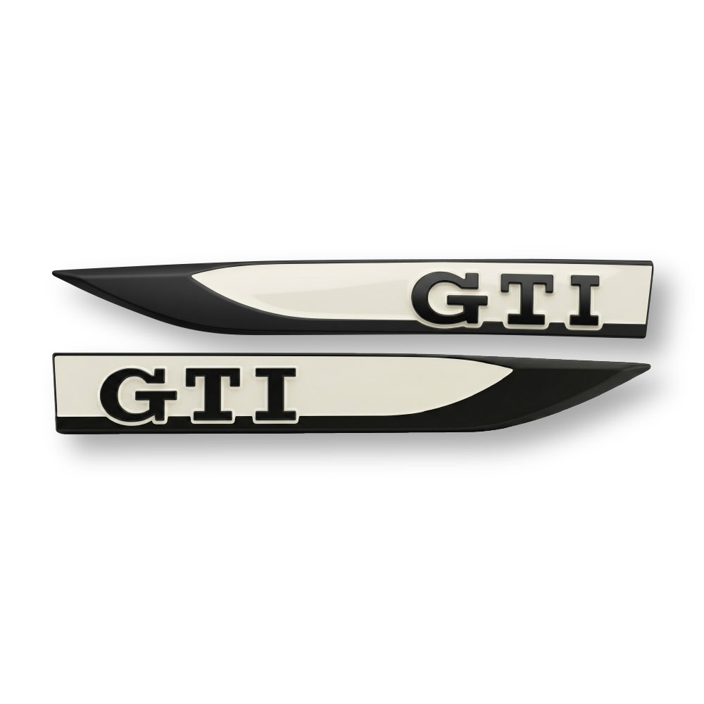 GOLF 7 GTI LOGO FENDER ARROWS BLACK WITH WHITE-CHRV-GTAM