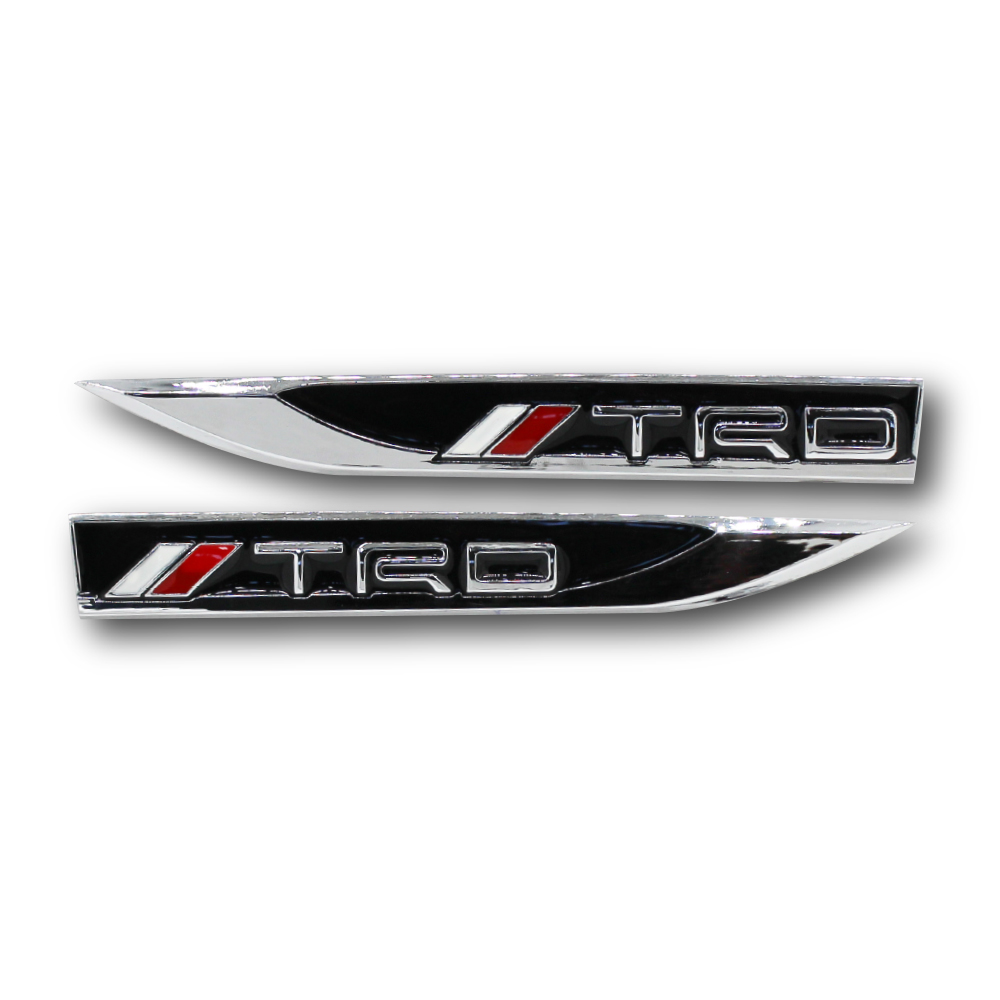 TRD FENDER ARROWS CHROME AND BLACK