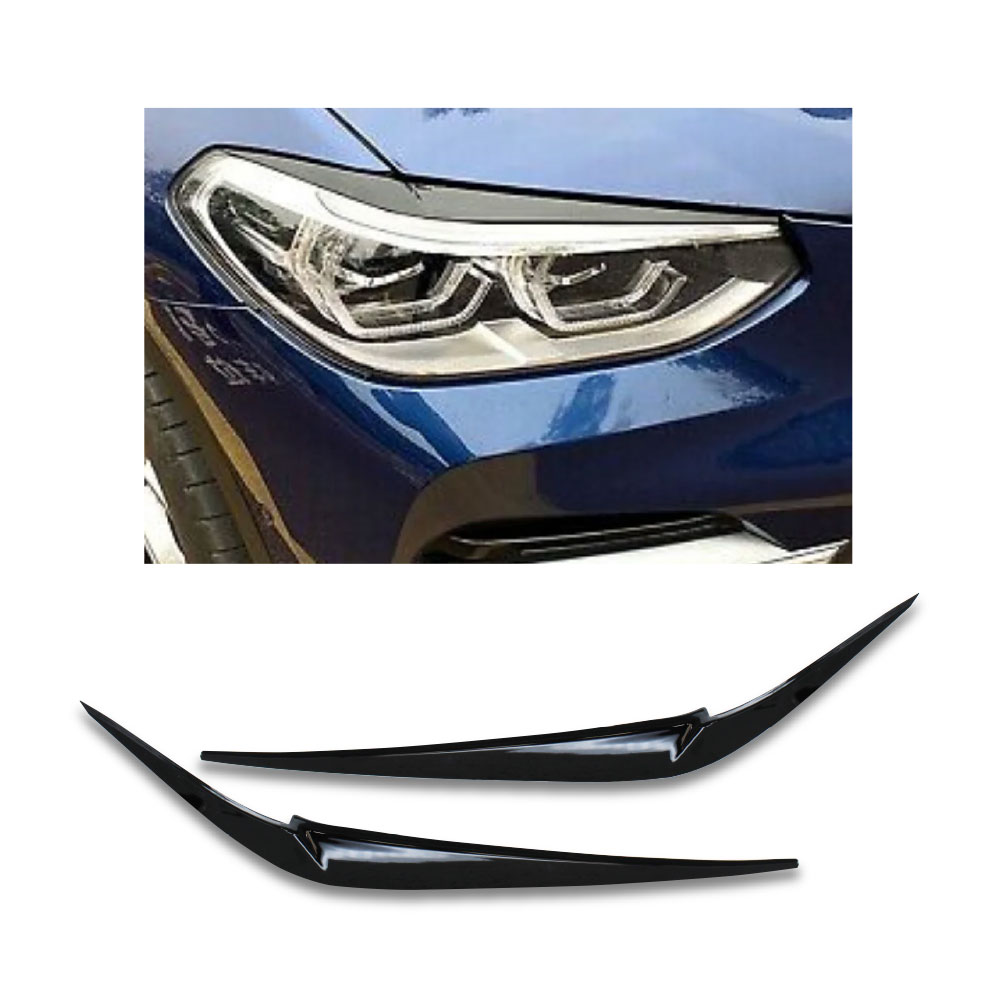 BMW X3 G01 + X4 G02 PLASTIC EYELIDS GLOSS BLACK-BMWX3EYE