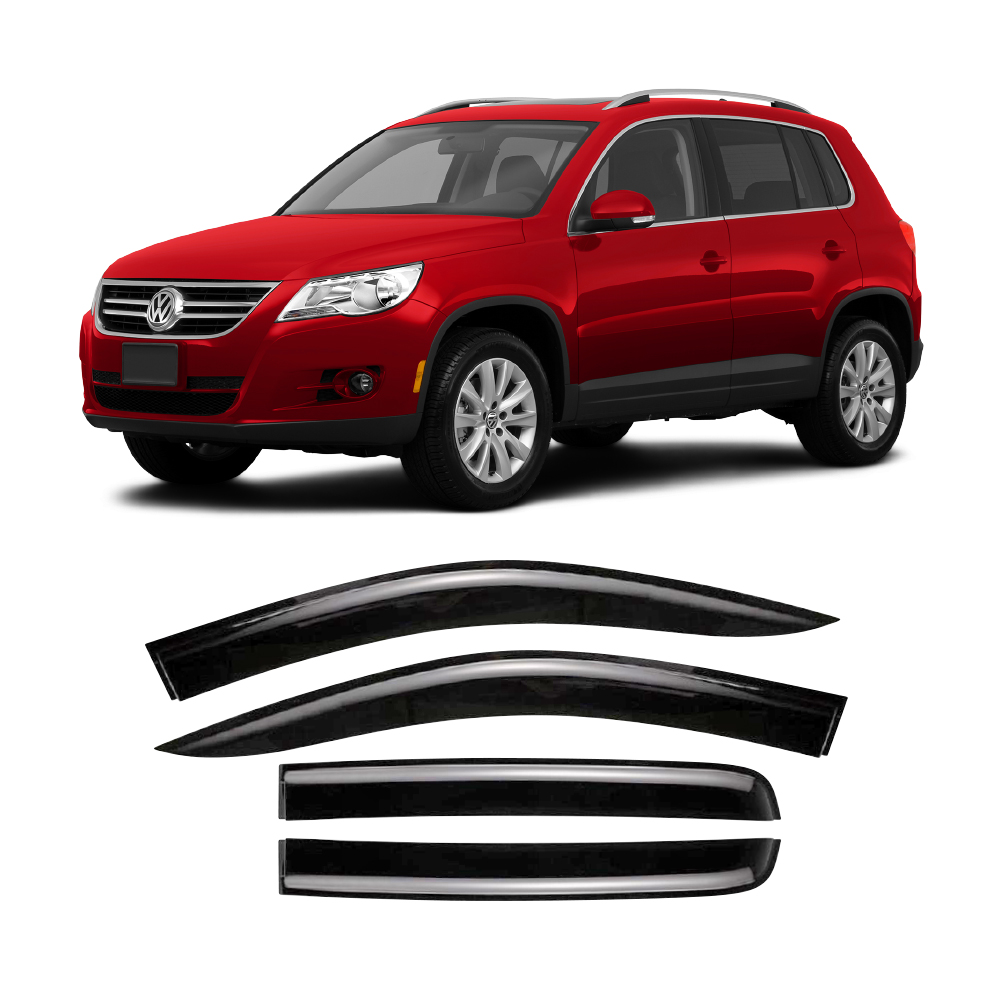 VW TIGUAN 2010+ BLACK WINDSHIELDS 4PC-WSSVWTIG10