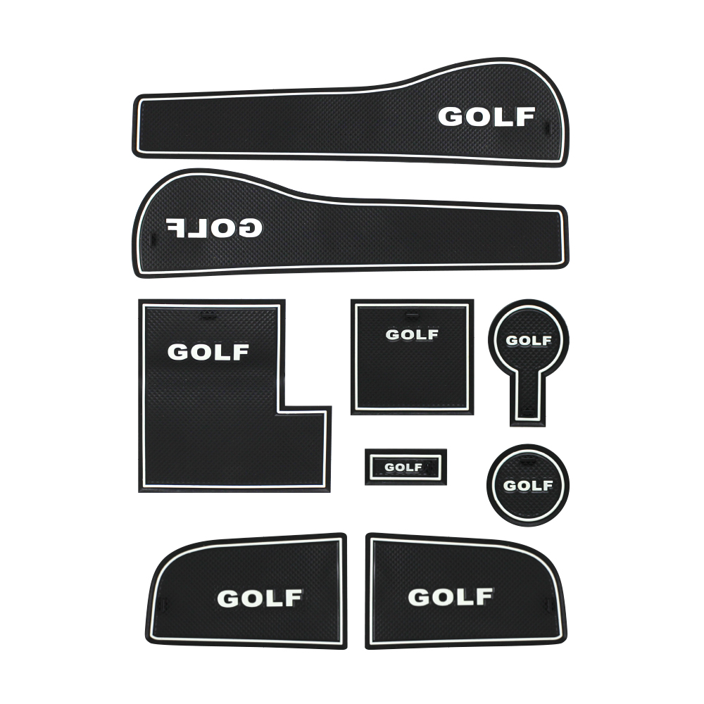 GOLF 7 INTERIOR STORAGE MATS 9 PIECE SET-GOLF7SLIP