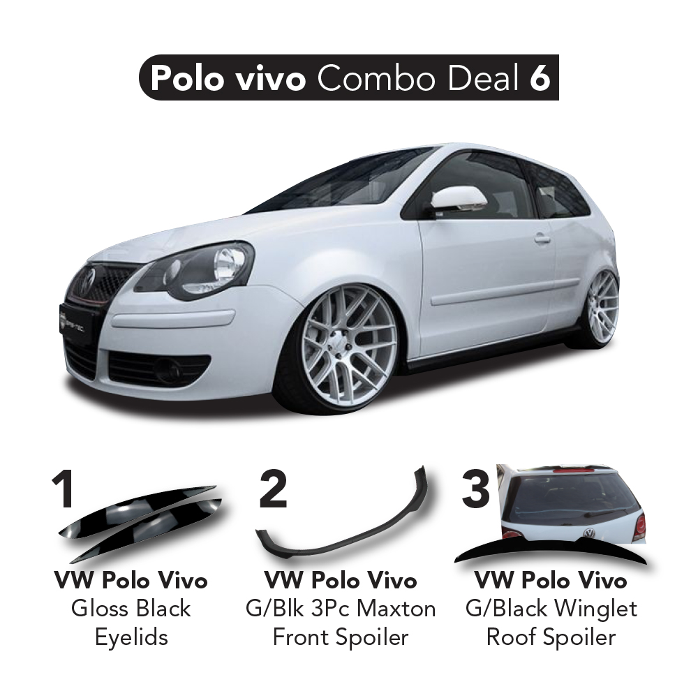 POLO VIVO COMBO DEAL 6, VIVO EYELIDS, MAXTON FRONT LIP AND WINGLET