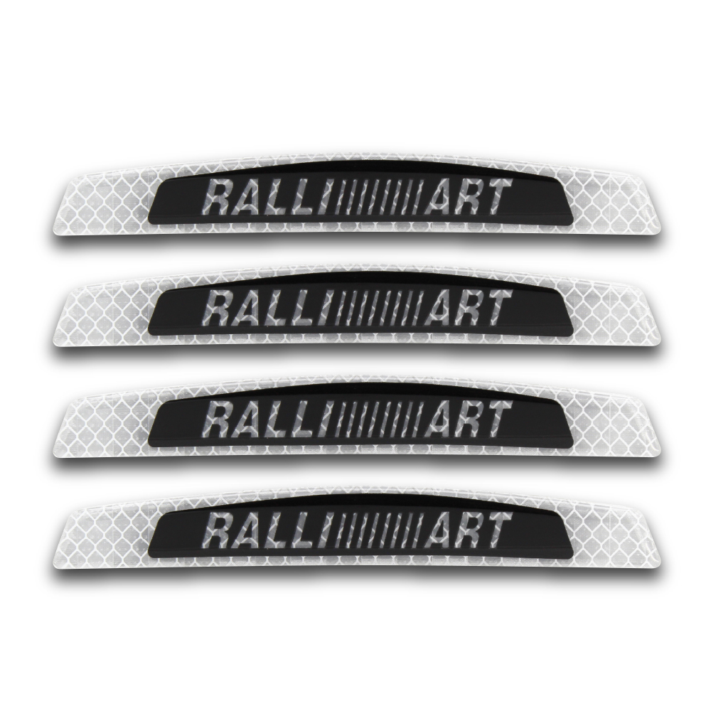 RALLY ART HONEYCOMBE DOOR GUARD REFLECTORS 4 PIECE WHITE-RFTDGHCRS