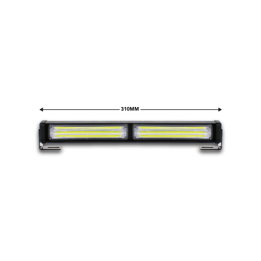 UNIVERSAL DOUBLE ROOF TOP STROBE LIGHT, 31 CM IN LENGTH, AVAILABLE IN ORANGE.