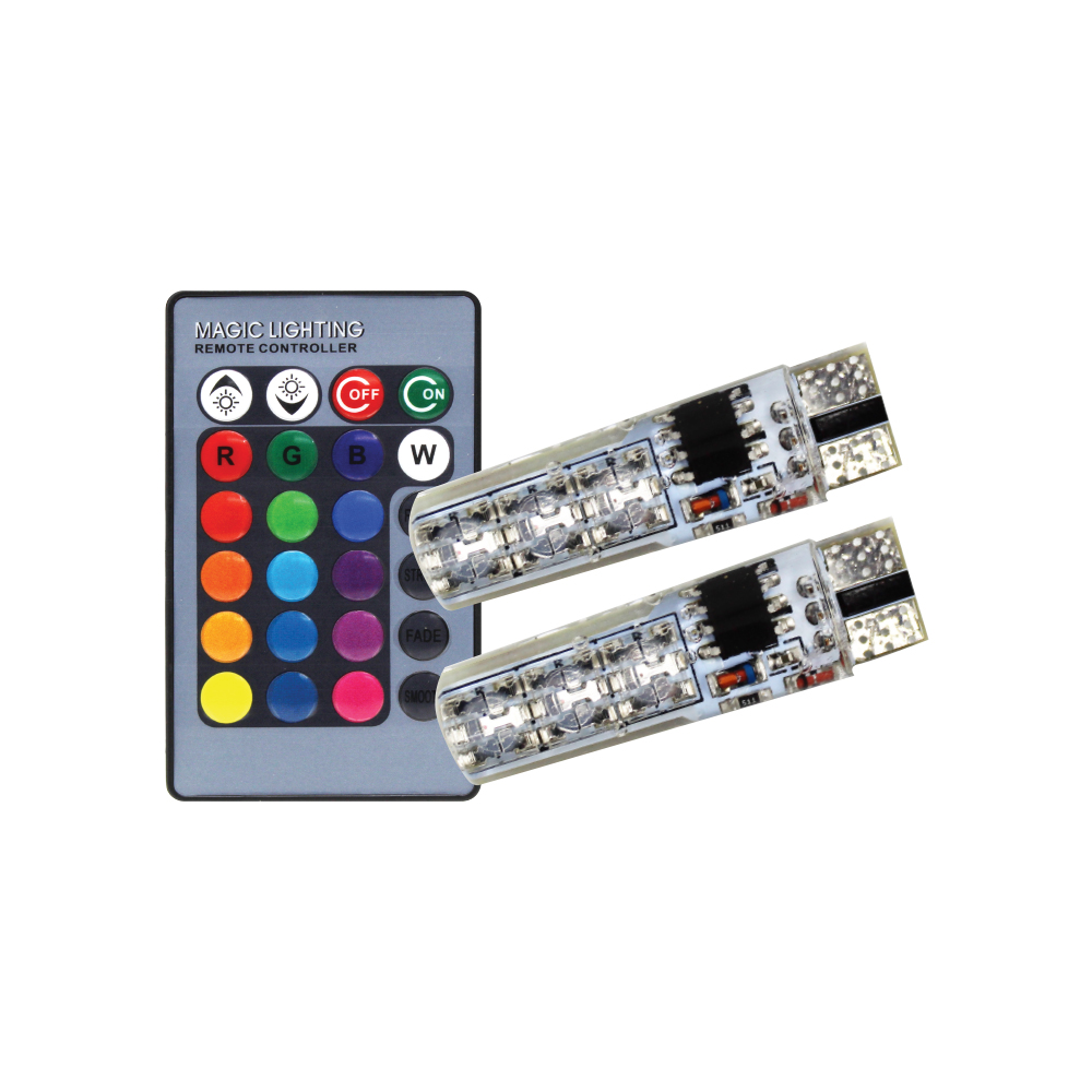 G2 PARK LIGHTS 12 SMD WITH REMOTE-T10-RGB