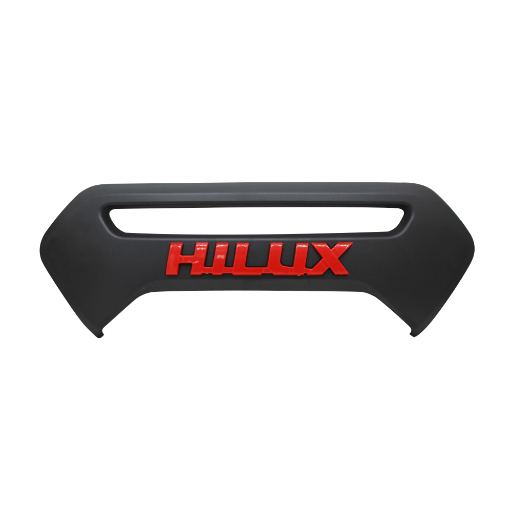 HILUX REVO 2021+ TAILGATE TRIM BLACK WITH RED-D9-RH2021TGBLK