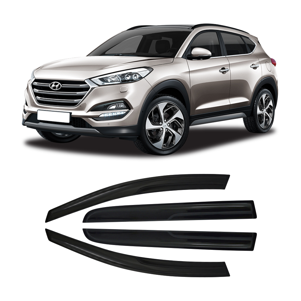 HYUNDAI TUCSON 2016+ INJECTION BLACK WINDSHIELDS 4PC-WSSHY0816+