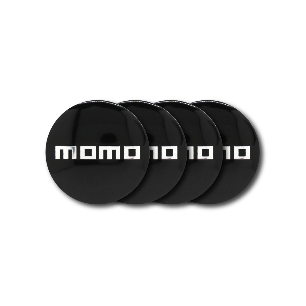 MOMO GLOSS BLACK CENTER CAP DECAL 56mm-DECAL1