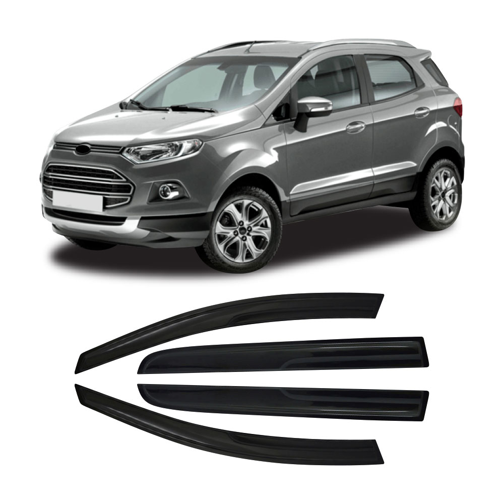 SUITABLE TO FIT FORD-ECOSPORT-2013+-INJECTION-BLACK-WINDSHIELDS-4PC-WSSFD16INJ