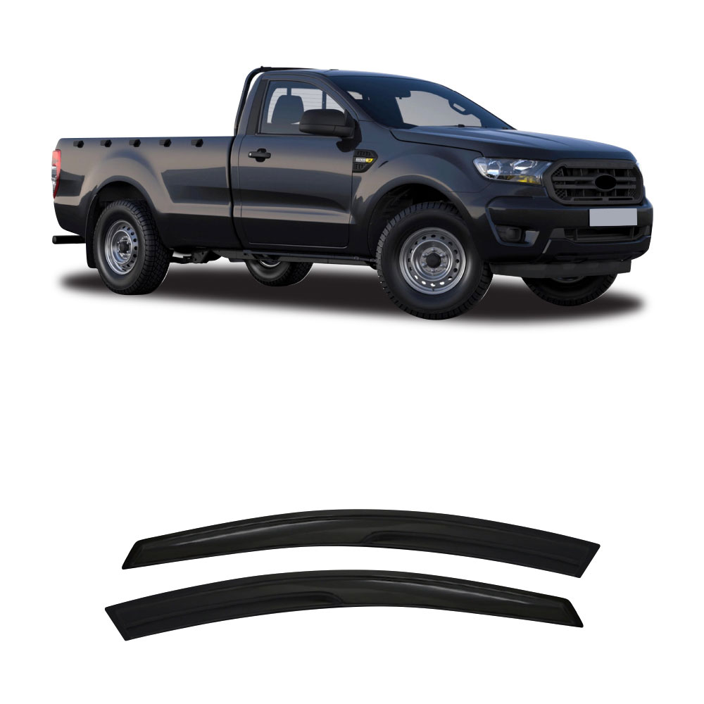 SUITABLE TO FIT RANGER-2012+-SINGLE-CAN-INJECTION-BLACK-WINDSHIELDS-2PC-WSSFD0312D2