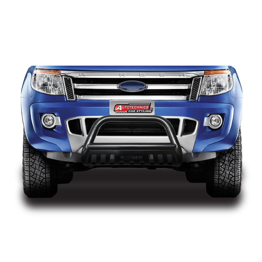 SUITABLE TO FIT RANGER-2012+-B-GRADE-NUDGE-BAR-WITH-SKID-PLATE-WITH-RANGER-INSCRIPTION-NBBFD12BK