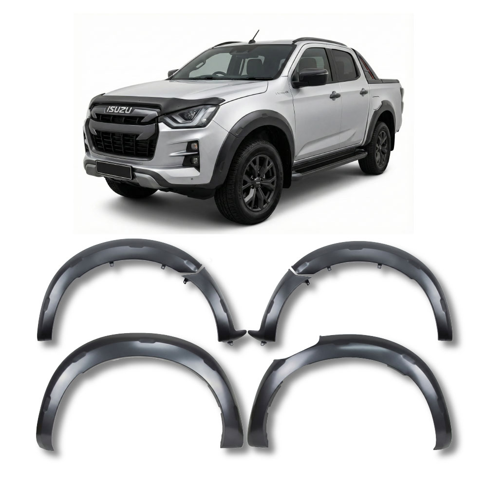 ISUZU 2022+ GEN 7 V CROSS OE STYLE WHEEL ARCHES 6 PIECE GREY-D9-IZ2020ARCV