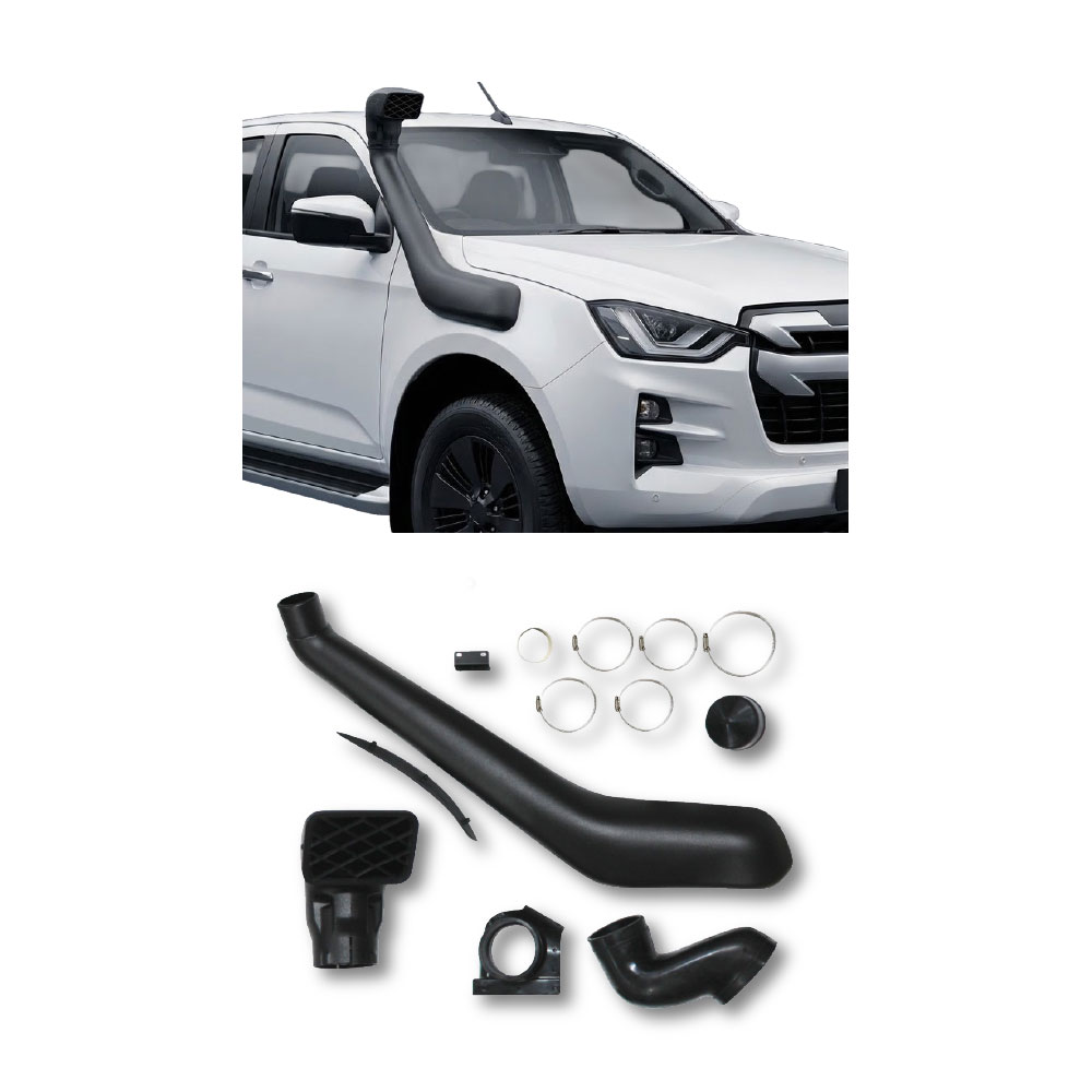 ISUZU 2022+ & MUX 2021+ 3.0L PLASTIC SNORKEL KIT BLACK-D9-IZ2020SNK