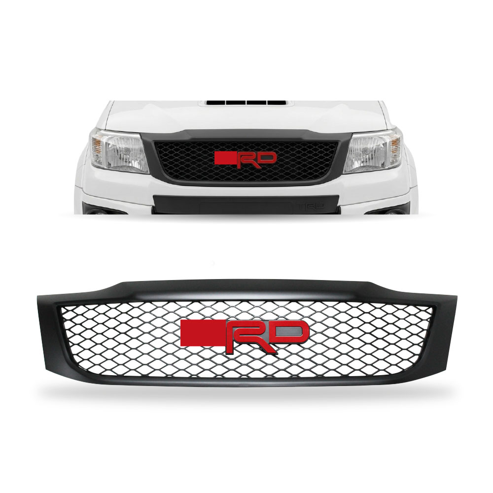 HILUX D4D 2012+ TRD STYLE HONEYCOMBE GRILL BLACK NO LOGO-D9-HLGRILL6BK