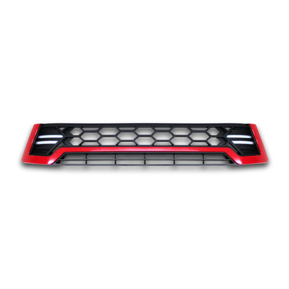 HILUX REVO RED LED HONEYCOMBE GRILL-D9-RHGRILLED-RED