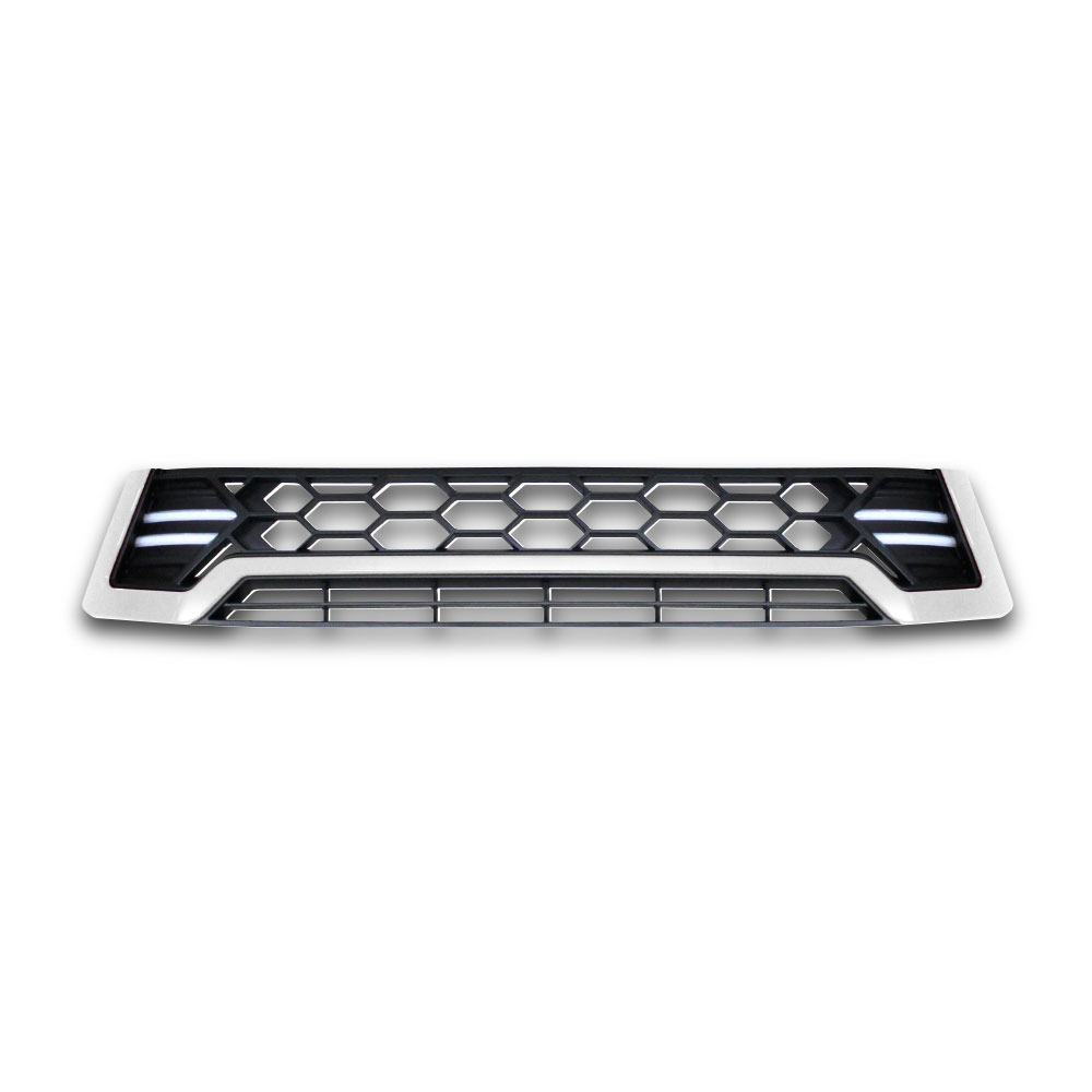 HILUX REVO WHITE LED HONEYCOMBE GRILL-D9-RHGRILLED-WHT