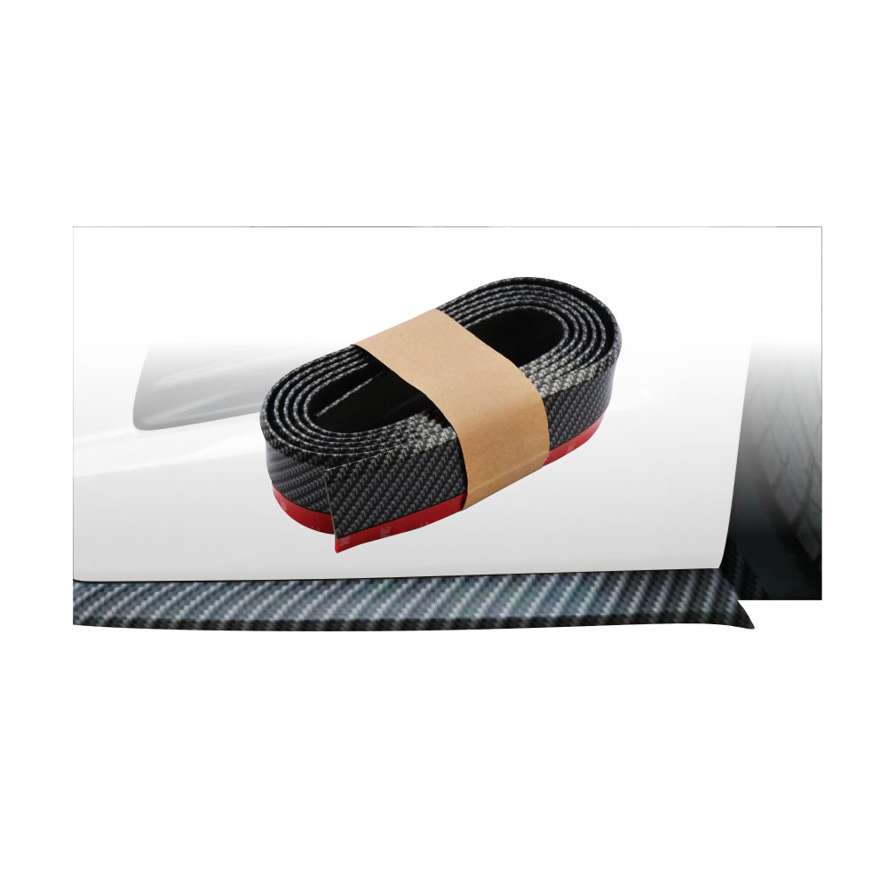 UNIVERSAL FRONT LIP, FLEXI RUB 4.5CM, SOFT TYPE, 2.4 METER ROLL, AVAILABLE IN BLACK.