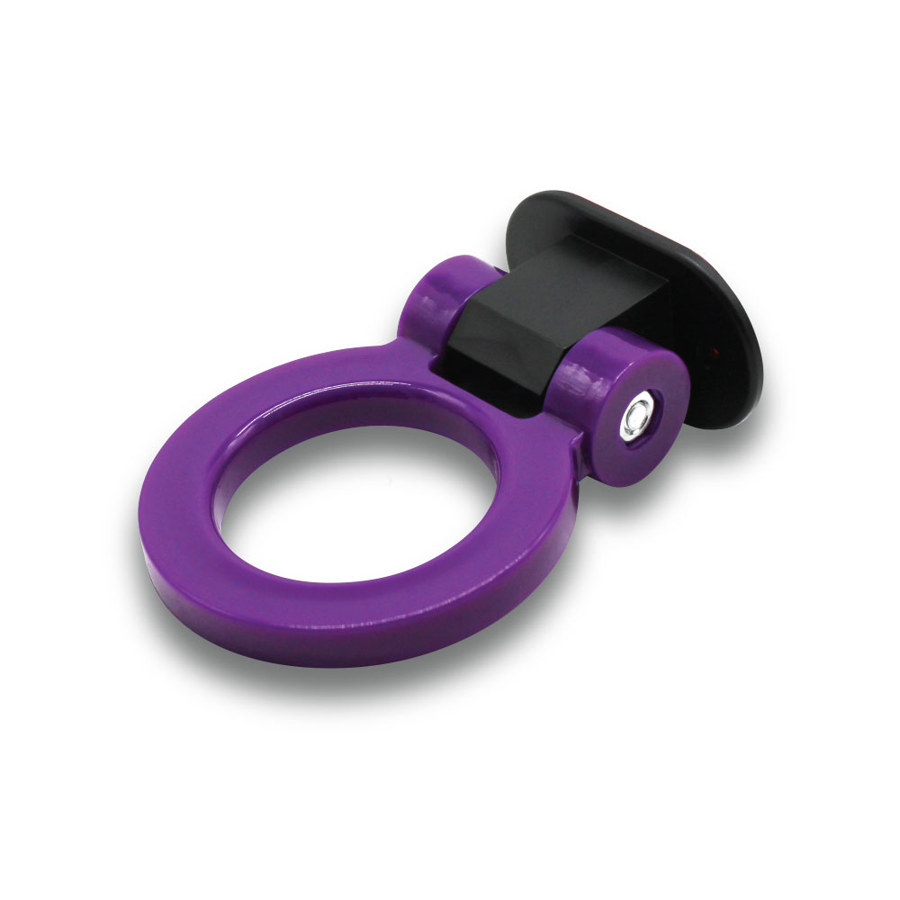 PURPLE STICK ON DECORATIVE DUMMY TOWING RING-TOWBELT1-PURP