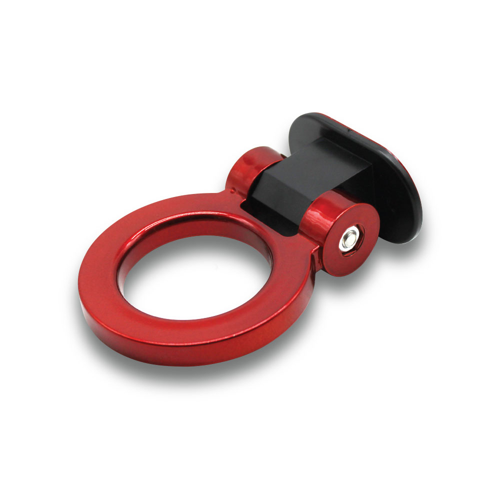 RED STICK ON DECORATIVE DUMMY TOWING RING-TOWBELT1-RED