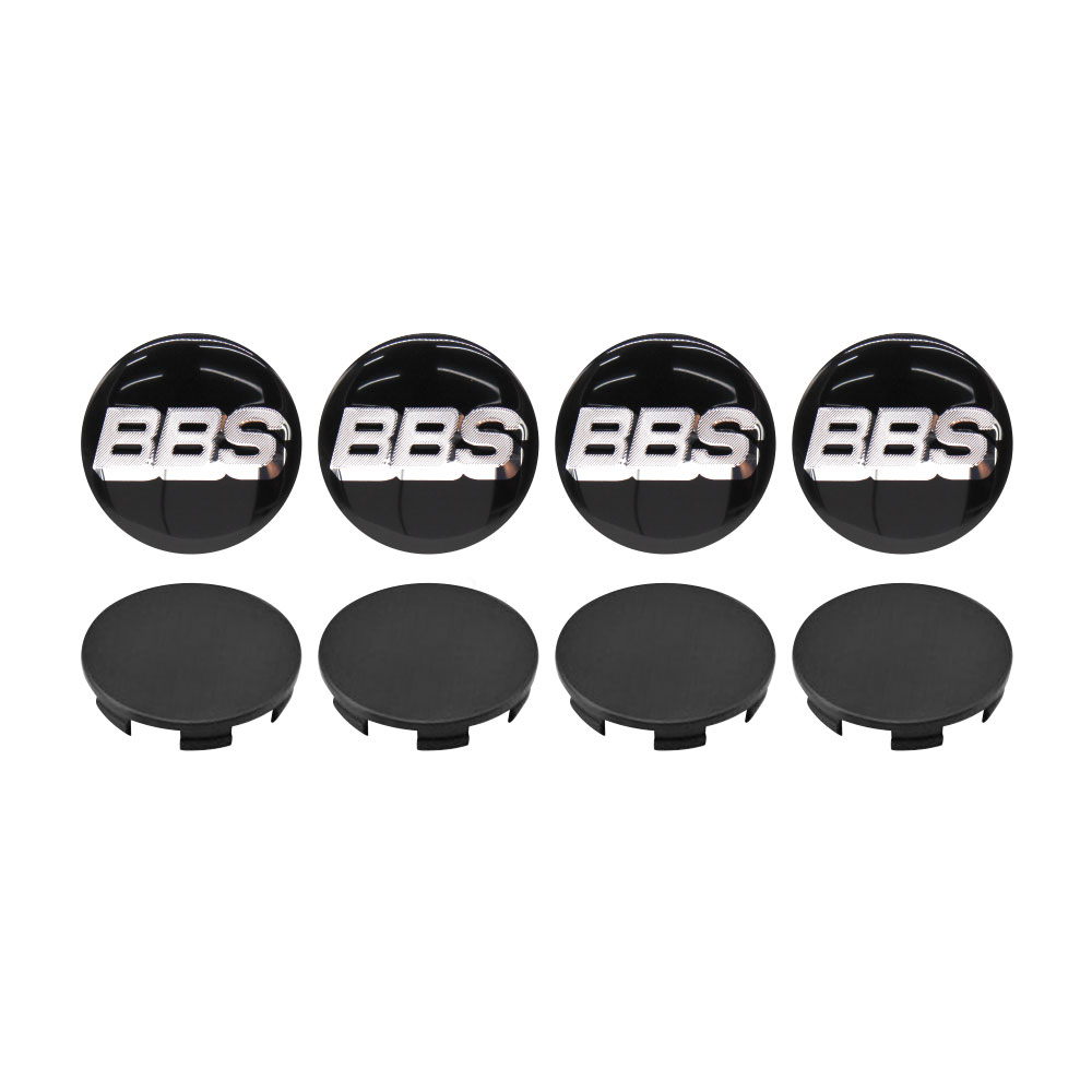 BBS BLACK 65MM CENTER CAP COMBO DEAL-DECAL65BBSBK-COMBODEAL