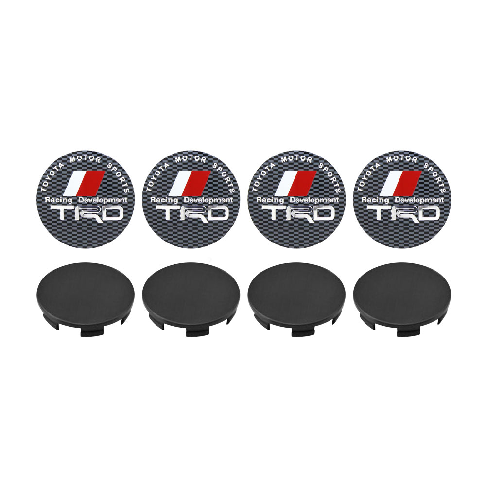 TRD CHECKERED 55mm CENTER CAP COMBO DEAL