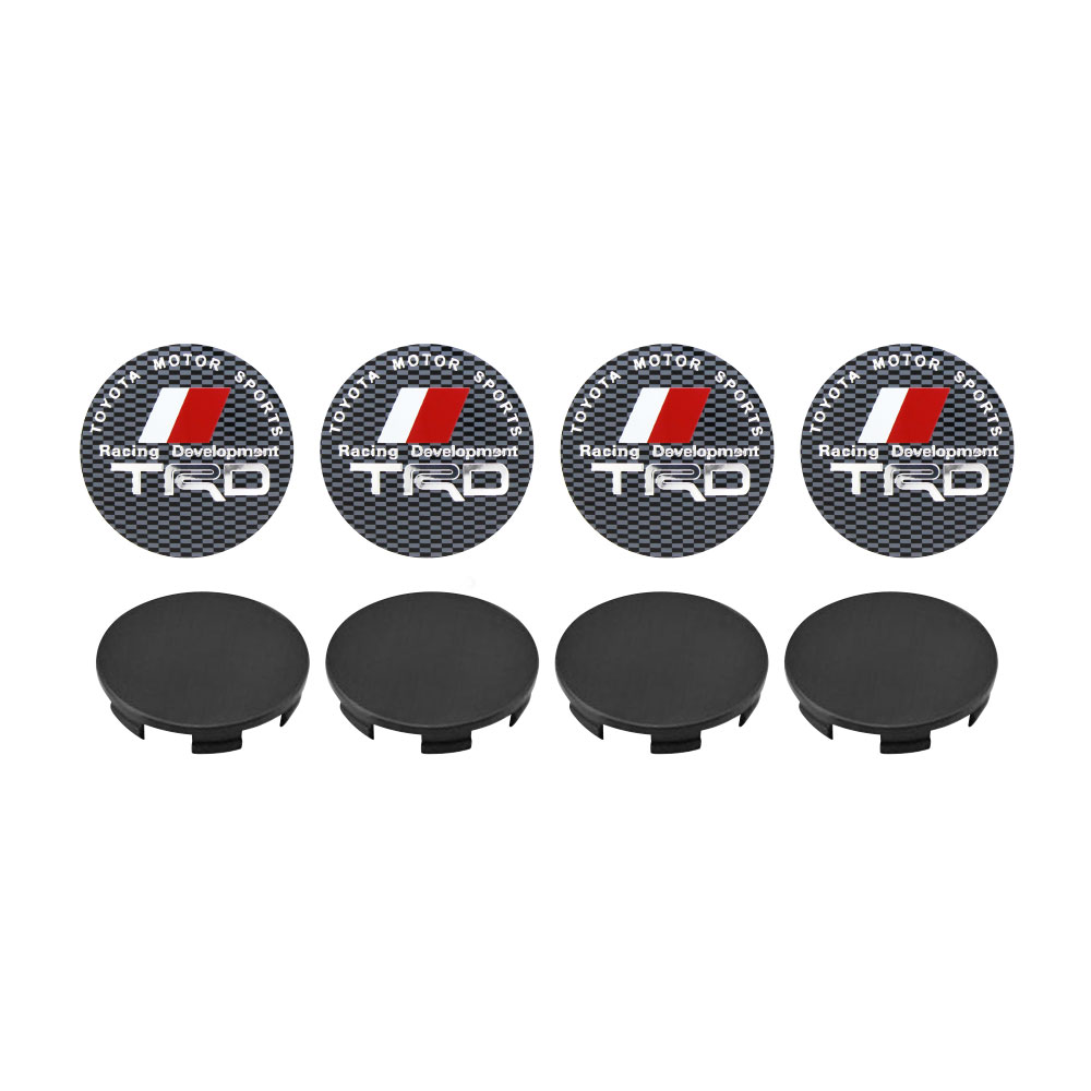 TRD CHECKERED 65MM CERNTER CAP DECAL COMBO DEAL-DECAL65TRD-COMBODEAL