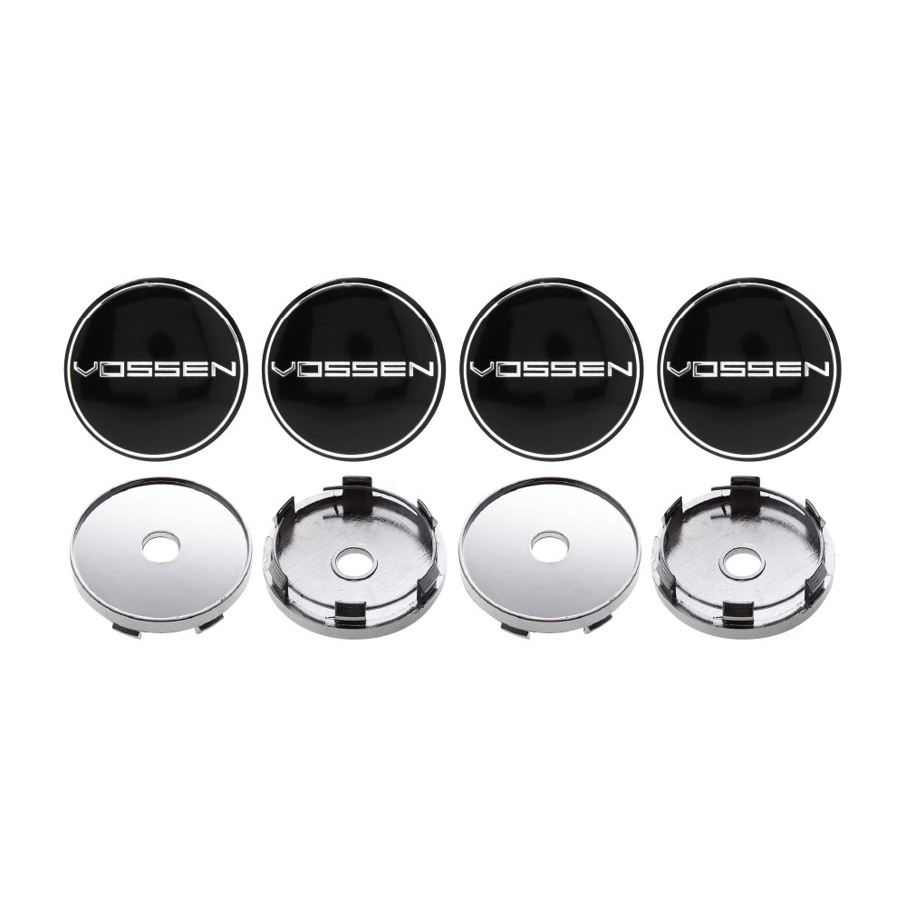 VOSSEN BLACK 60MM CENTER CAP DECAL COMBO DEAL