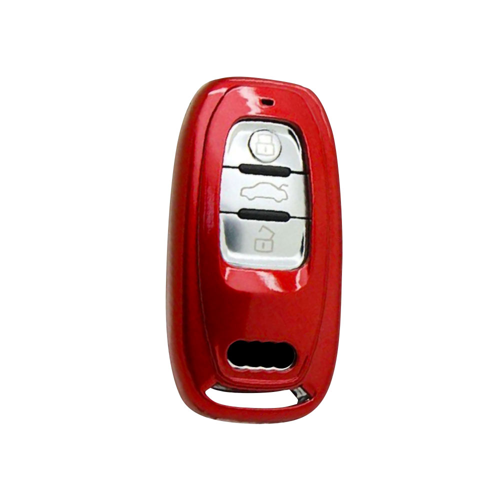 MOULDED RED KEY FOB FOR AUDI A4 2009+-KEYPAUDIB