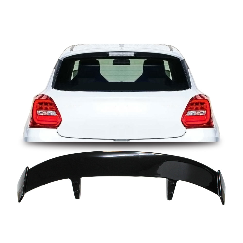 UNIVERSAL AERO HATCH GT 4 LONG ROOF SPOILER 131 CM GLOSS BLACK-BSPUAERONEW