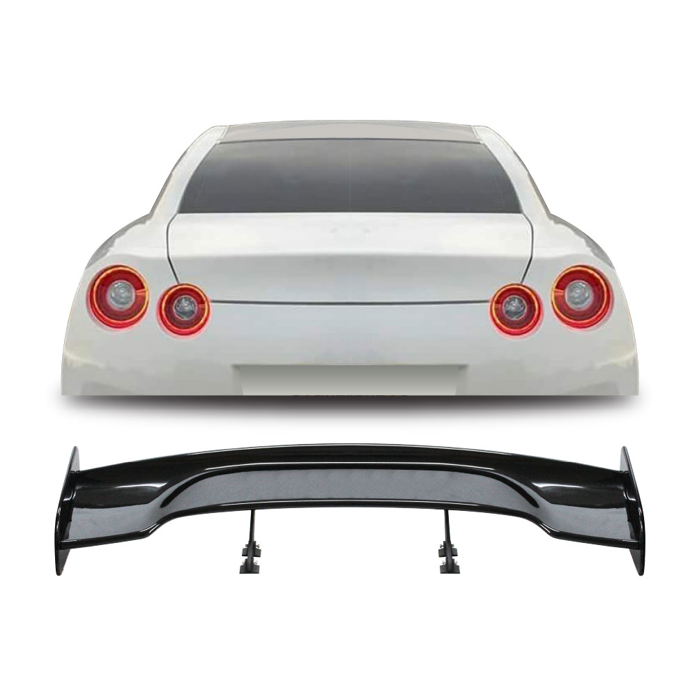 UNIVERSAL HIGH WING 3 PIECE GT BOOT SPOILER 140 CM GLOSS BLACK-BSPUSUBARUBK