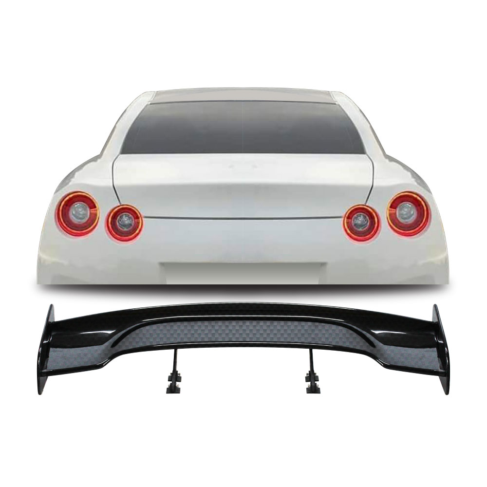 UNIVERSAL HIGH WING 3 PIECE GT BOOT SPOILER 140 CM GLOSS CARBON-BSPUSUBARUCF