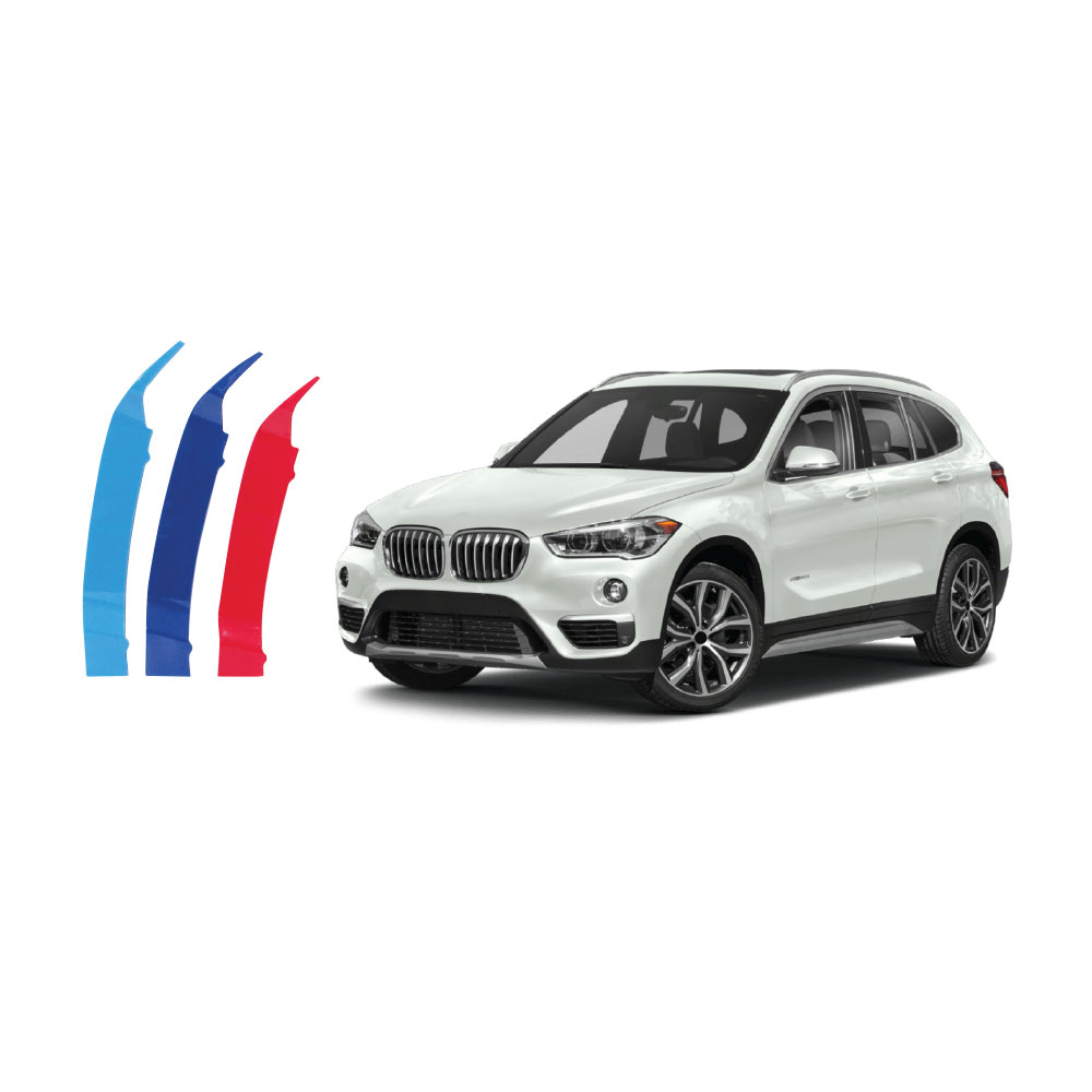 SUITABLE TO FIT BMW X1 F48 2016+ 7 ROD M COLOUR GRILL CLIPS