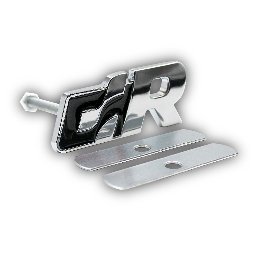 CR BOLT ON GRILL BADGE BLACK-CHR-CRBB