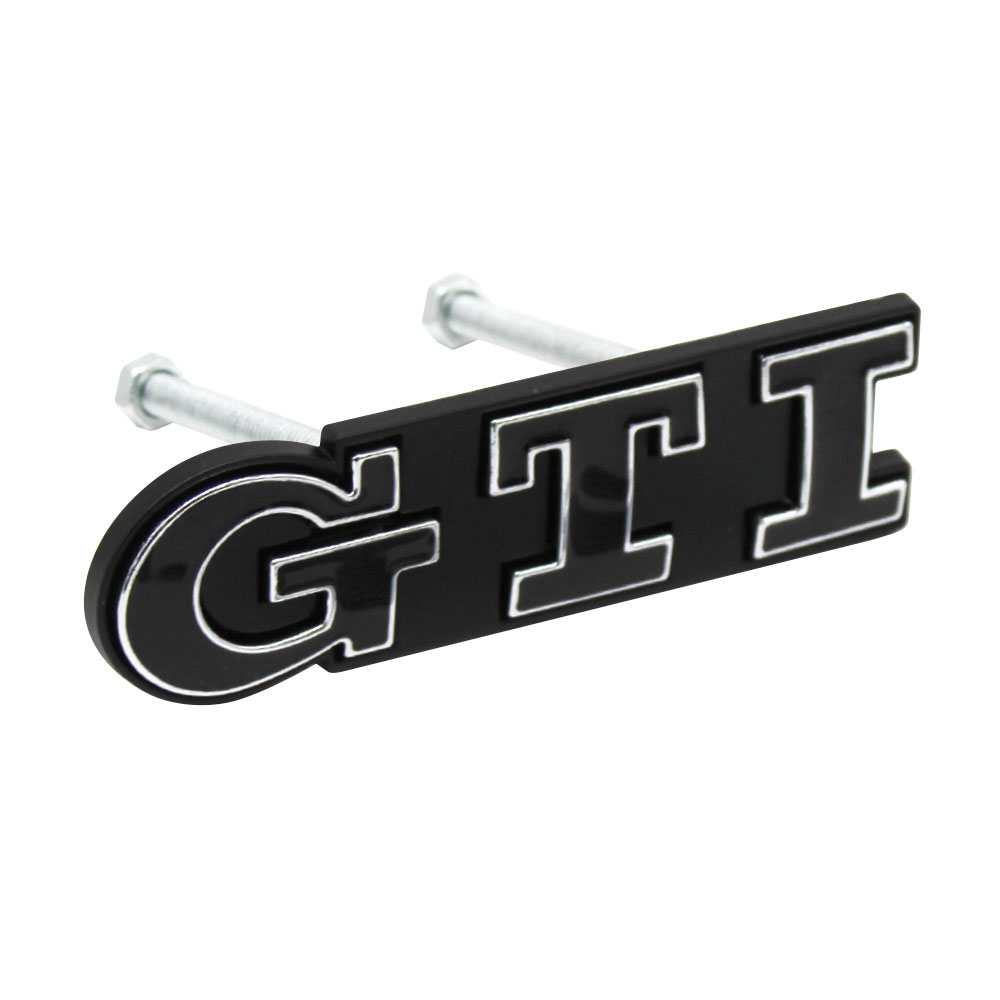 GTI BLACK BOLT ON GRILL BADGE-CHR-GTIBL1