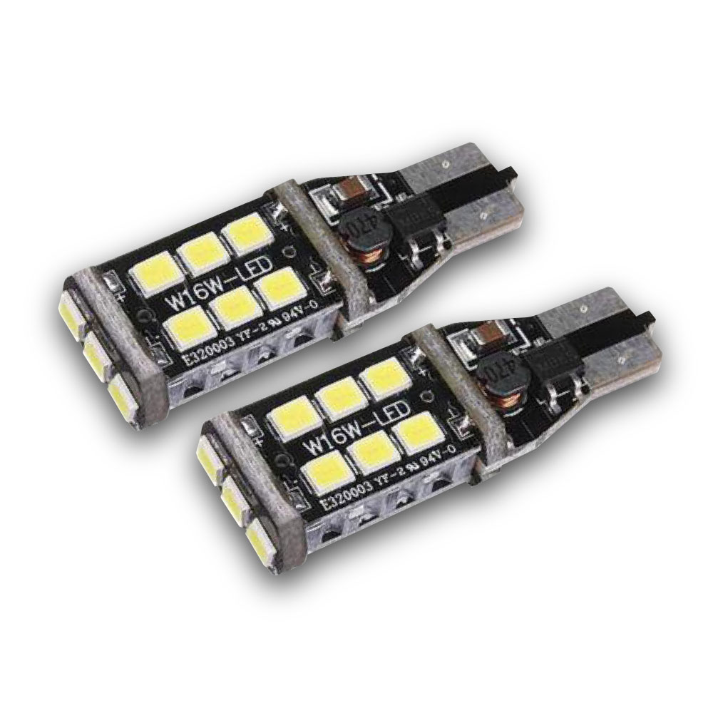 T15 CANBUS 15 SMD REVERSE BULBS WHITE-T15-5630-15