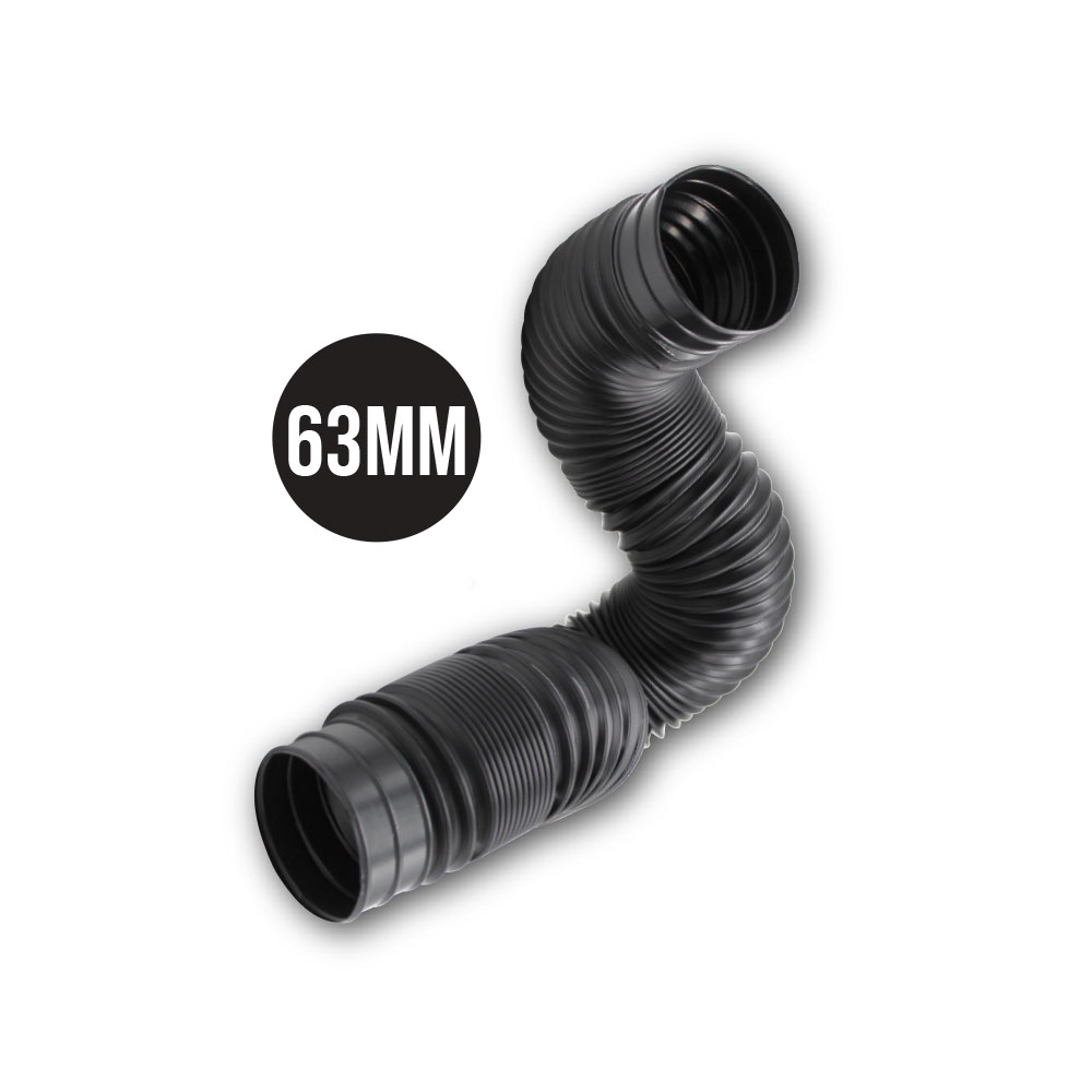 FLEXIBLE PIPE 63MM BLACK SQUIP-NFP63