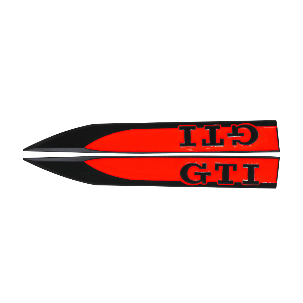 GOLF 7 FENDER ARROW GTI LOGO BLACK WITH RED-CHR-GTIBLK