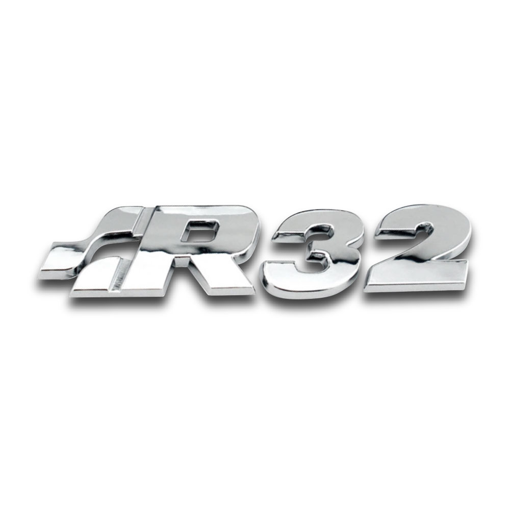 R32 CHROME STICK ON BADGE-CHR-C2