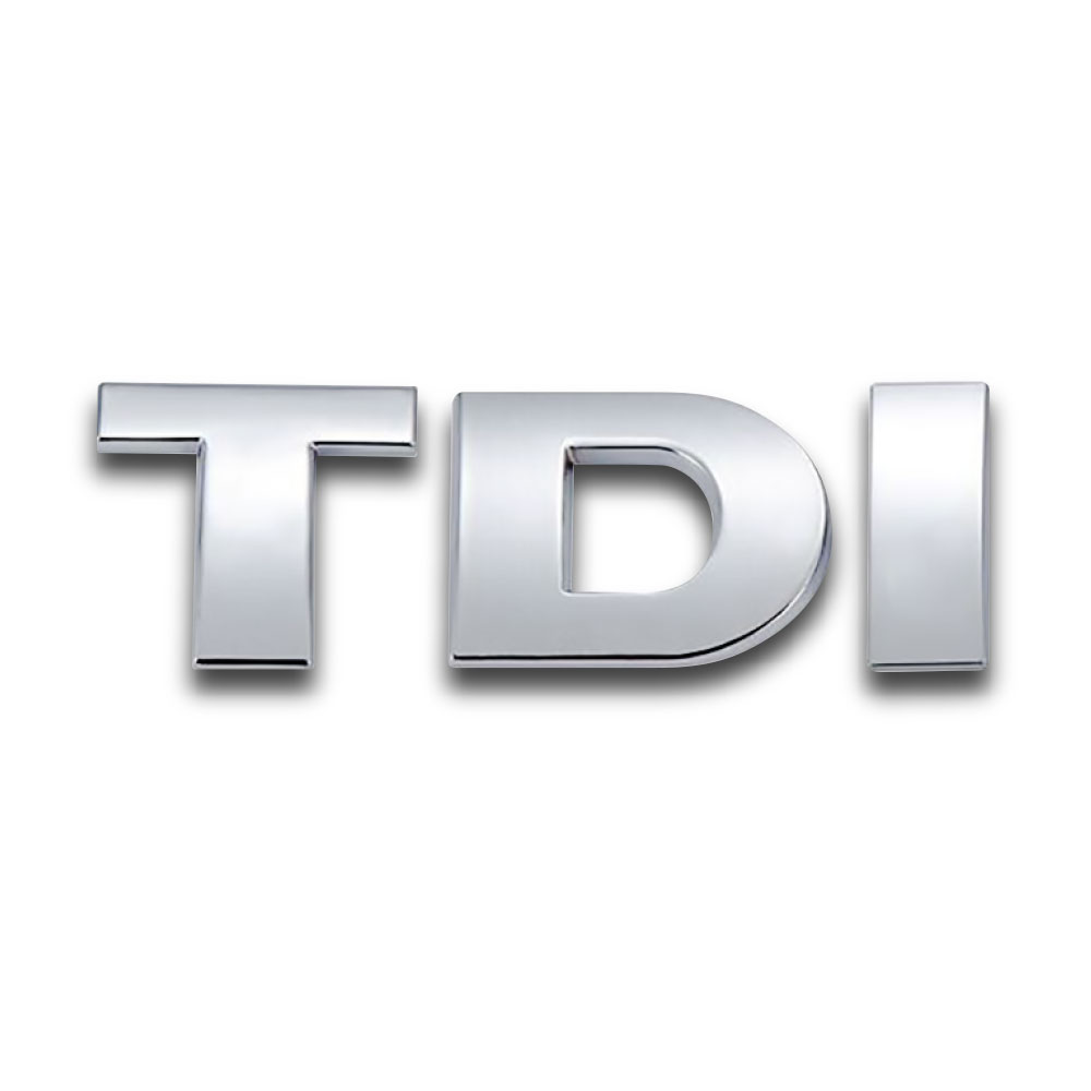 TDI CHROME STICK ON BOOT BADGE-CHR-TDI