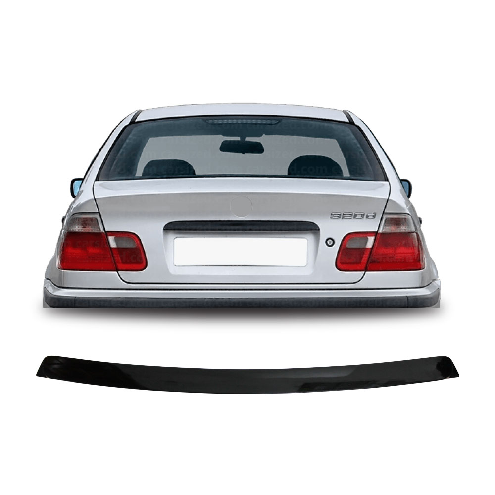 BMW E46 1996-2006 4 DOOR CS STYLE ROOF SPOILER GLOSS BLACK-BMWE46BSPCSR