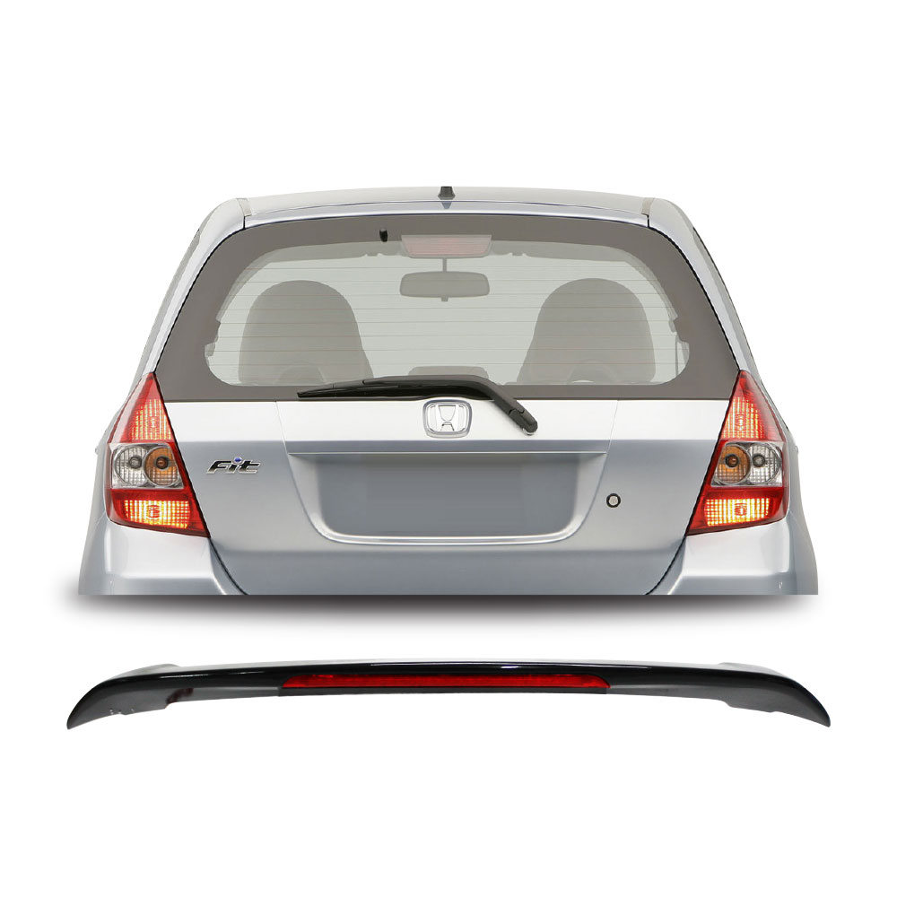 HONDA JAZZ 2005-2007 LED ROOF SPOILER GLOSS BLACK-BSPJAZZ