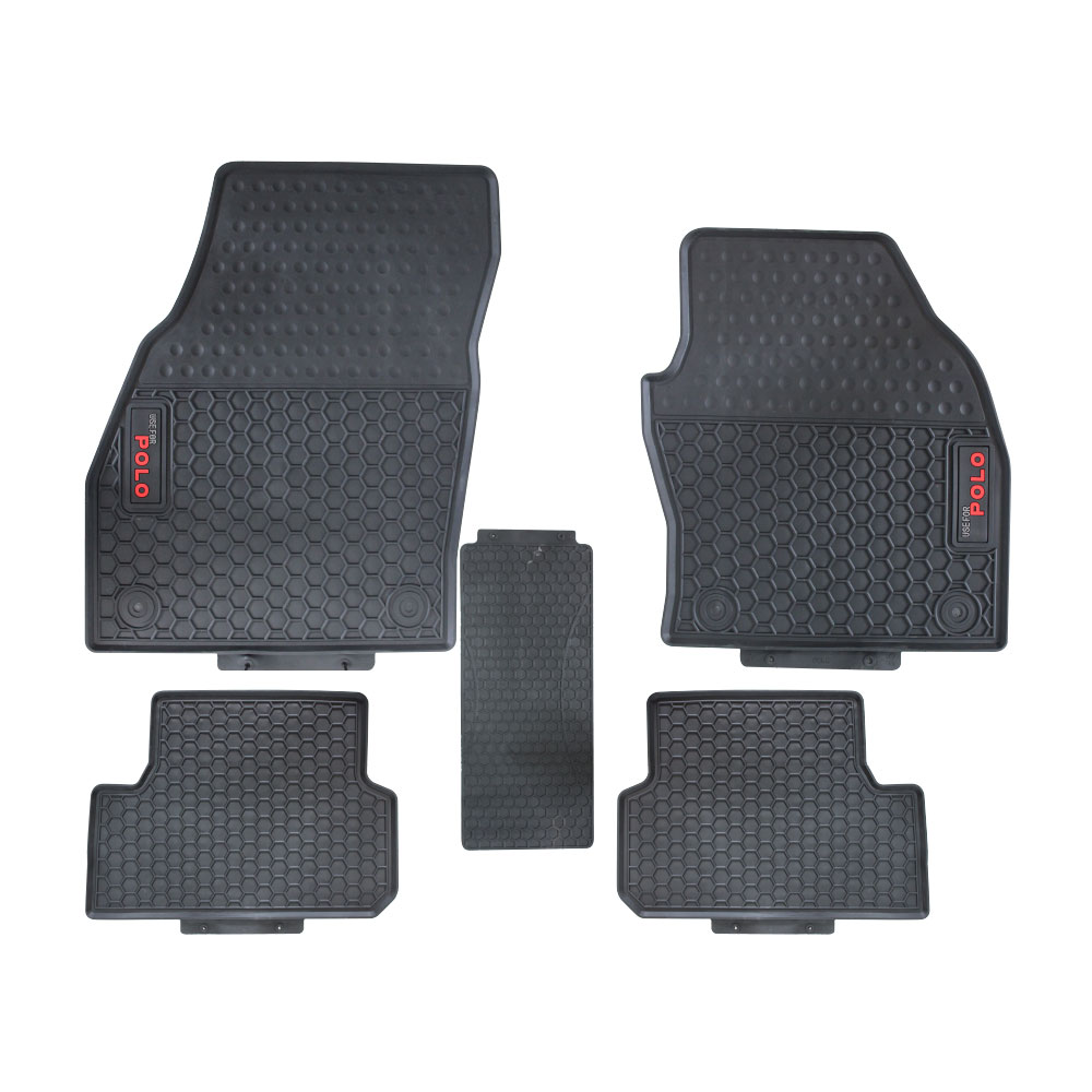 POLO 8 LATEX FITTED MATS RED LETTERING 5 PIECE SET-MATSLPOLO8