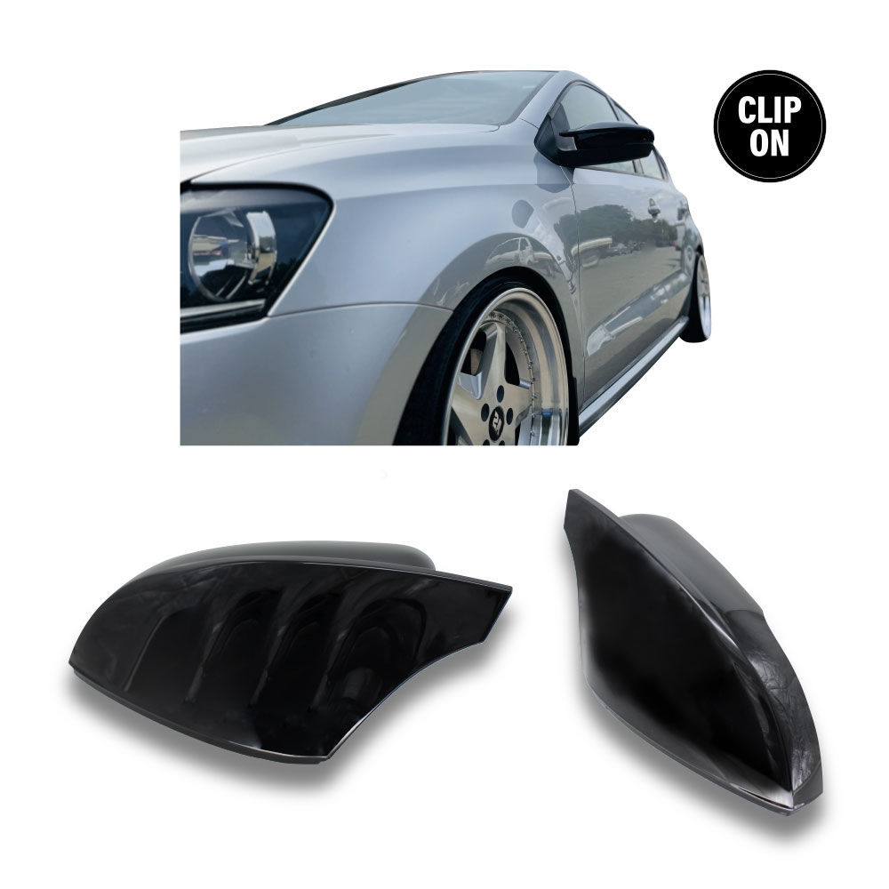 POLO 6C BATMAN CLIP ON MIRROR COVERS GLOSS BLACK-PFSP9NM