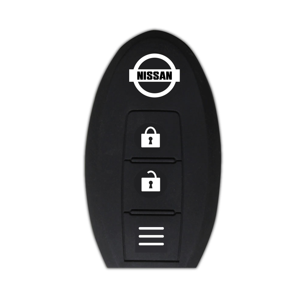 NAVARA KEYLESS 2 BUTTON SILICONE KEY POUCH BLACK & WHITE-KEYPOUCHNIS