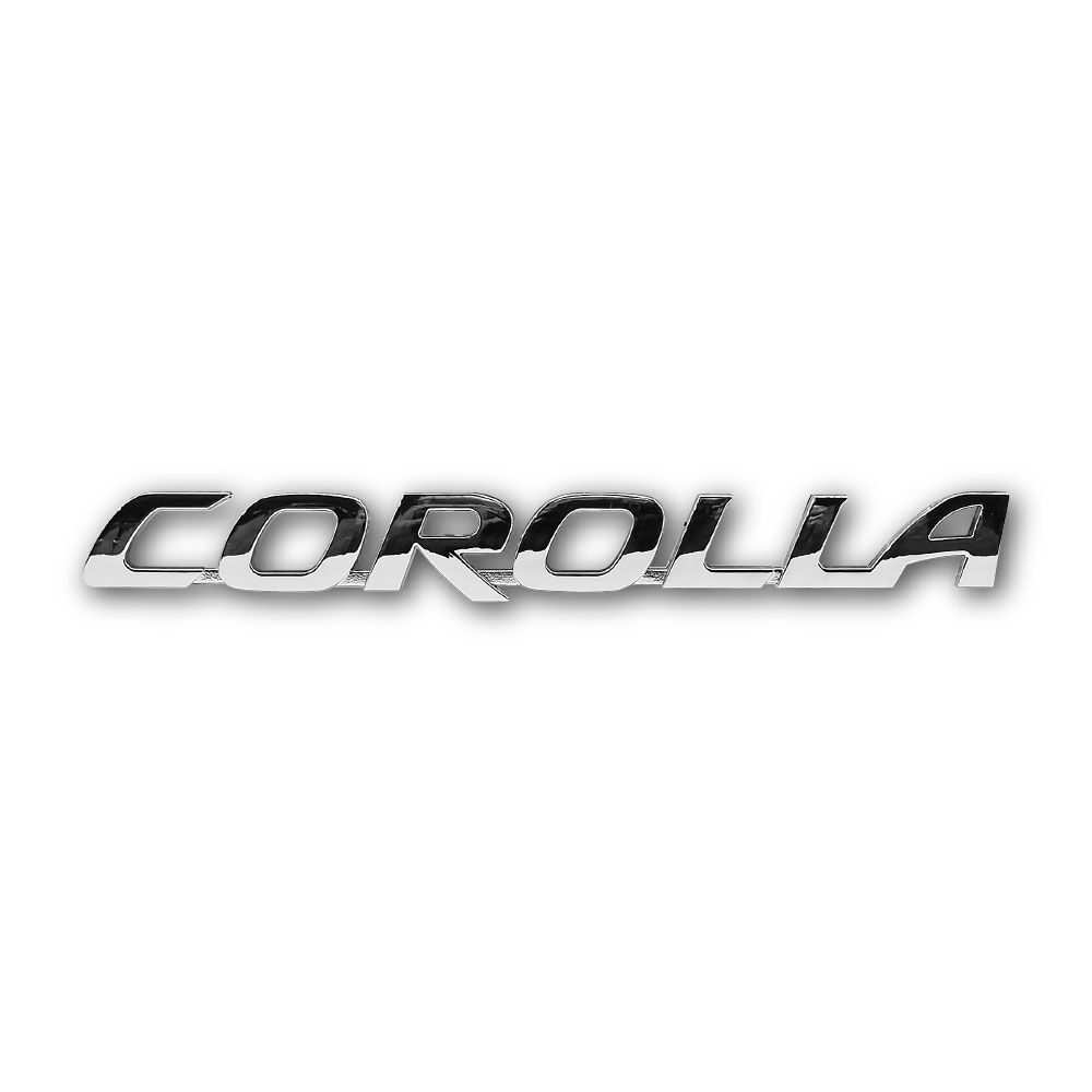 COROLLA LONG STICK ON BADGE CHROME – AutoTech WholeSale