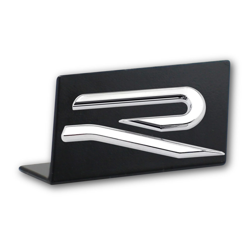 GOLF 8 STYLE R LOGO CLIP ON BADGE CHROME-CHR-J1RS