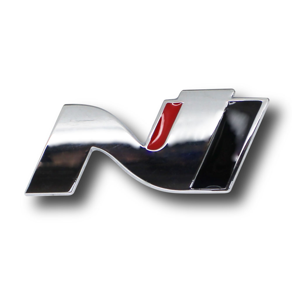 HYUNDAI N SERIES STICK ON BADGE 75x30mm-CHR-N1