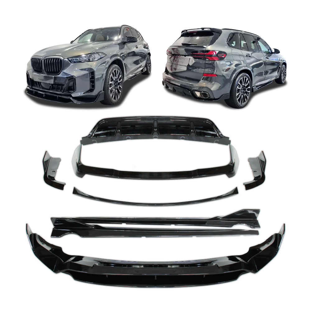 BMW X5 G05 2023 LCI FACELIFT WARRIOR SMALL WING BODY KIT 8 PIECE GLOSS BLACK-BMWX50G05LCI1