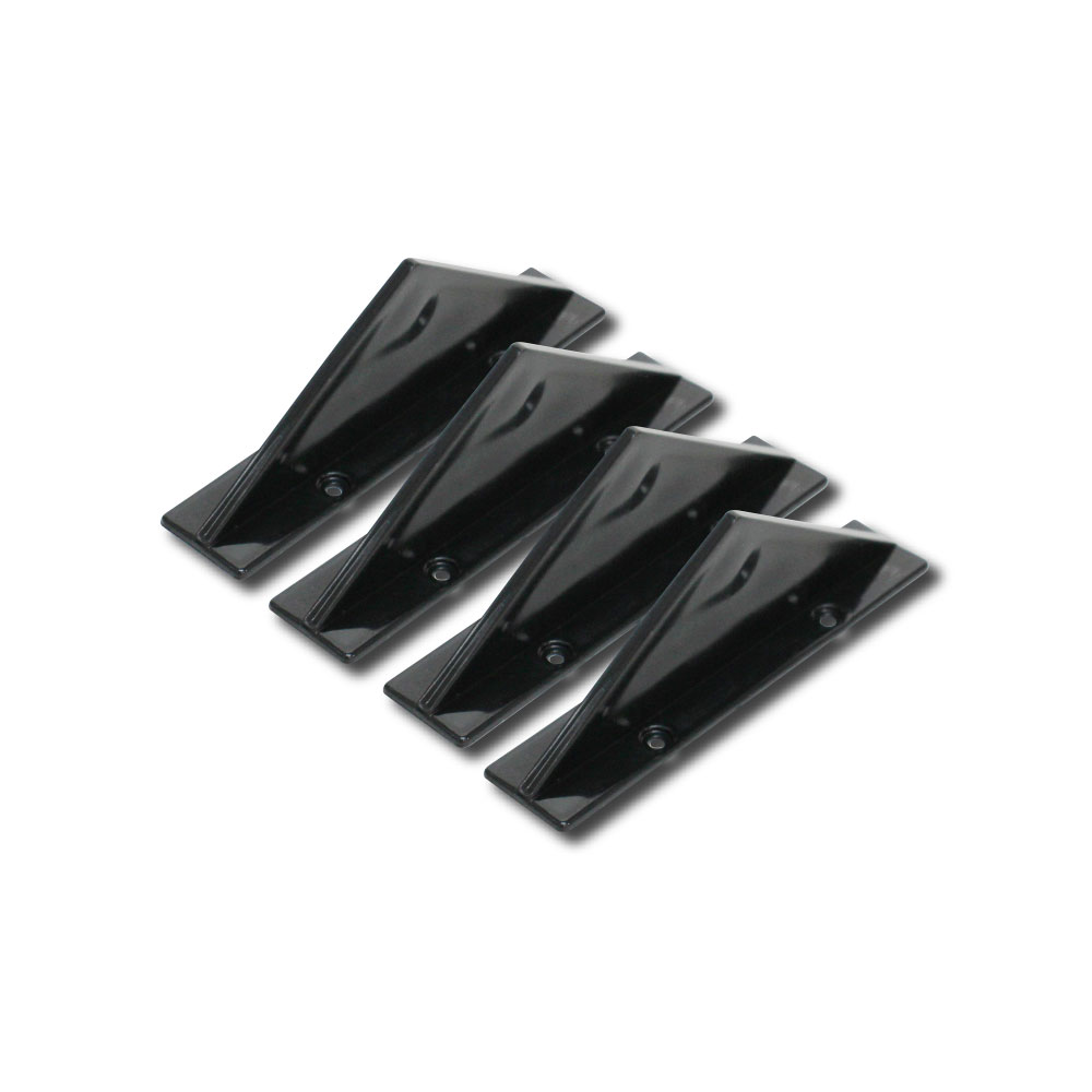 UNIVERSAL SHARK FIN STYLE DIFFUSER 4 PIECE TYPE A BLACK-TM368SF