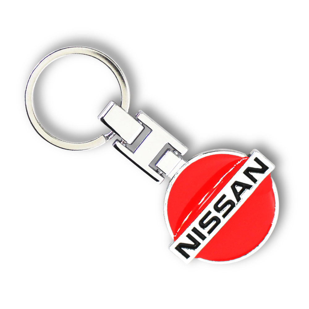 NISSAN SWATCH METAL KEY RING RED-KEY1NISR